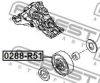 FEBEST 0288-R51 Deflection/Guide Pulley, v-ribbed belt